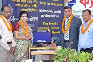 Social Activist Mr. Nurul Karim inaugurated Free Computer Training (Batch 127) as Chief Guest; Dr. M Helal is presiding over. (2013)